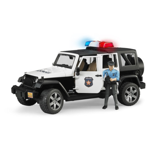 Bruder Внедорожник Jeep Wrangler Unlimited Rubicon Полиция с фигуркой