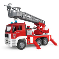 Bruder Пожарная машина MAN с лестницей и помпой с модулем со световыми и звуковыми эффектами
