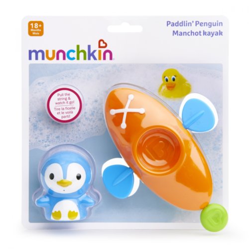 Munchkin игрушка для ванны пингвин в лодке