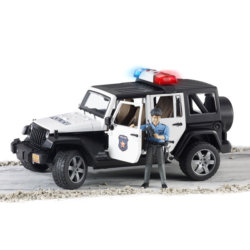 Bruder Внедорожник Jeep Wrangler Unlimited Rubicon Полиция с фигуркой