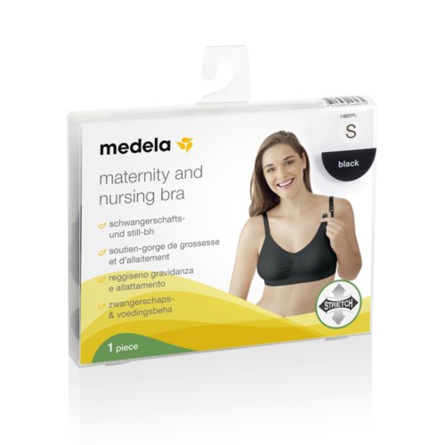 Medela Бюстгальтер  Nursing Bra  черный, S size