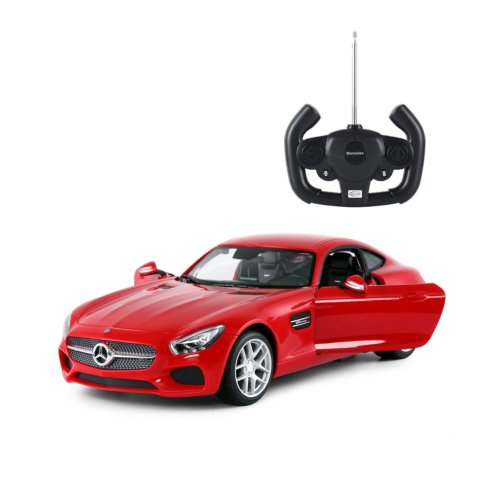 Машинка на радиоуправлении (На Батарейках) Rastar Mercedes AMG GT 1:14 Красная