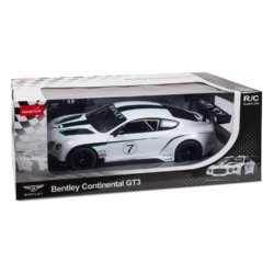 Машинка радиоуправляемая (На Батарейках) Rastar Bentley Continental GT3 1:14 белая