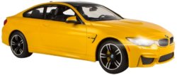 Машинка на радиоуправлении (На Батарейках) Rastar BMW M4 Coupe 1:14 Желтая
