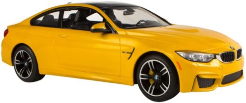 Машинка на радиоуправлении (На Батарейках) Rastar BMW M4 Coupe 1:14 Желтая