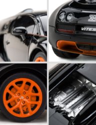 Машинка р/у (USB) Rastar Bugatti GS Vitesse 1:14 черная
