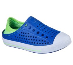 Слипоны для мальчиков Skechers Boys’ Guzman Steps Blue/Lime