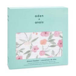 Aden+Anais 4-х слойное муслиновое одеяло Ma fleur 120×120см