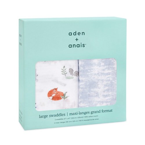 Aden+Anais Набор из 2 муслиновых пеленок Naturally 120×120 см