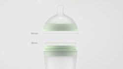 BORRN бутылочка для кормления из силикона 150 мл цвет зеленый