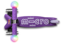 Самокат Mini Micro Deluxe Magic сиреневый LED