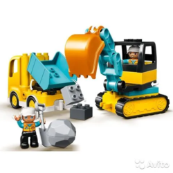 LEGO DUPLO Грузовик и гусеничный экскаватор
