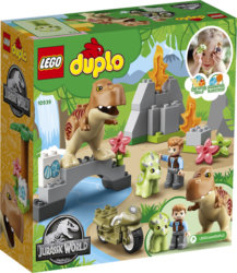 LEGO DUPLO Побег динозавров: тираннозавр и трицератопс