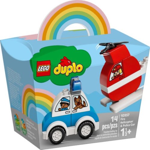 LEGO DUPLO Мой первый пожарный вертолет и полицейский автомобиль