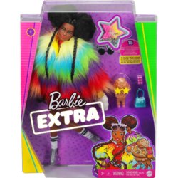 Barbie Кукла Barbie® Экстра в радужном пальто GVR04
