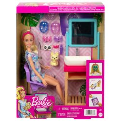 Barbie Игровой набор Barbie® День в Спа с куклой и масками для лица HCM82