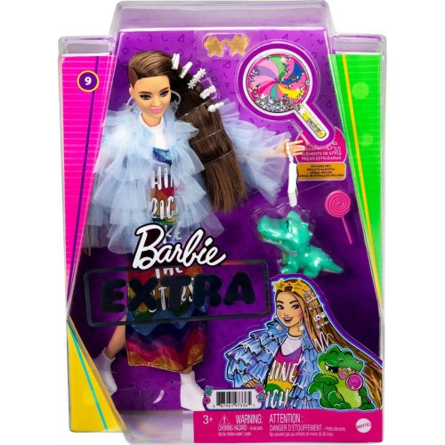 Barbie Кукла BARBIE® Экстра в радужном платье GYJ78