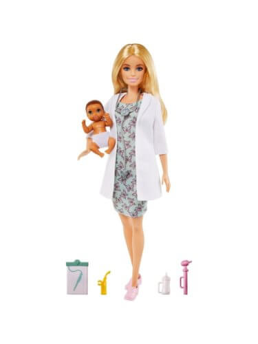 Barbie Кукла Педиатр с малышом-пациентом GVK03
