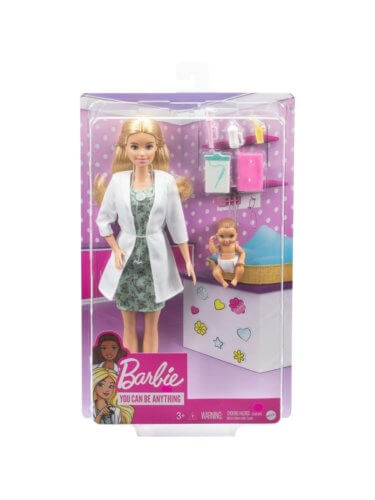Barbie Кукла Педиатр с малышом-пациентом GVK03