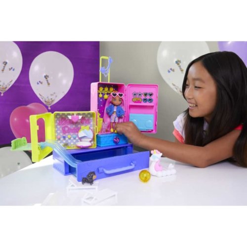 Barbie Набор игровой Barbie® Экстра Мини-Кукла  с питомцами HDY91