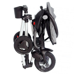 QPlay Детский трёхколесный велосипед (складной) QPlay Nova Plus S700-2 / Rubber Grey (Серый)