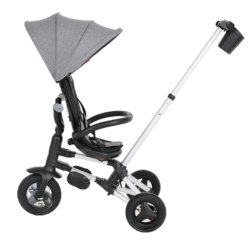 QPlay Детский трёхколесный велосипед (складной) QPlay Nova Plus S700-2 / Rubber Grey (Серый)