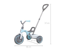 Детский велосипед (складной) QPlay Ant + Blue(Голубой)