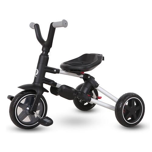 QPlay Детский трёхколесный велосипед (складной) QPlay Nova Plus S700-2 / Rubber Black (Чёрный)