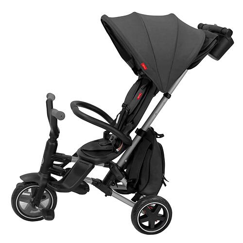 QPlay Детский трёхколесный велосипед (складной) QPlay Nova Plus S700-2 / Rubber Black (Чёрный)