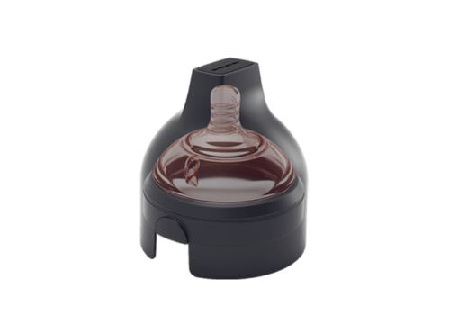 HEORSHE - Антиколиковая бутылочка для кормления 240мл (быстрый поток, 6м+) Ultra Wide Neck Baby Bottle, цвет Чёрный