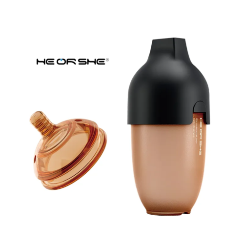 HEORSHE — Антиколиковая бутылочка для кормления 240мл (быстрый поток, 6м+) Ultra Wide Neck Baby Bottle, цвет Чёрный