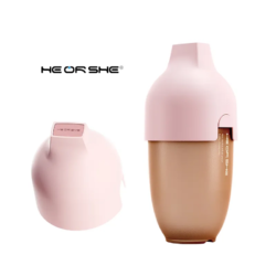 HEORSHE — Антиколиковая бутылочка для кормления 240мл (быстрый поток, 6м+) Ultra Wide Neck Baby Bottle, цвет Розовый