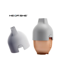 HEORSHE — Антиколиковая бутылочка для кормления 160мл (медленный поток, 0м+)  Ultra Wide Neck Baby Bottle, цвет Серый