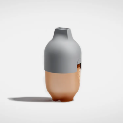 HEORSHE — Антиколиковая бутылочка для кормления 160мл (медленный поток, 0м+)  Ultra Wide Neck Baby Bottle, цвет Серый