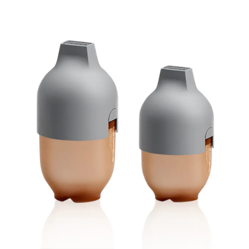 HEORSHE — Антиколиковая бутылочка для кормления 240мл (быстрый поток, 6м+) Ultra Wide Neck Baby Bottle, цвет Серый