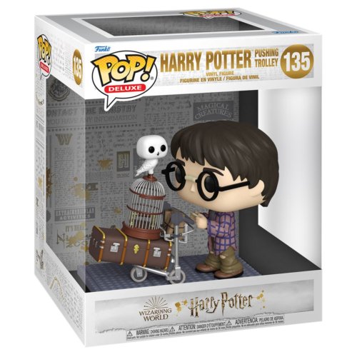 Funko: Harry Potter. Фигурка POP Deluxe: Harry Pushing Trolley 135