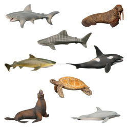 «Мир морских животных»: Касатка, 3 акулы, морж, дельфин, черепаха, тюлень