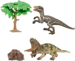 Мир динозавров: Трицератопс и троодон