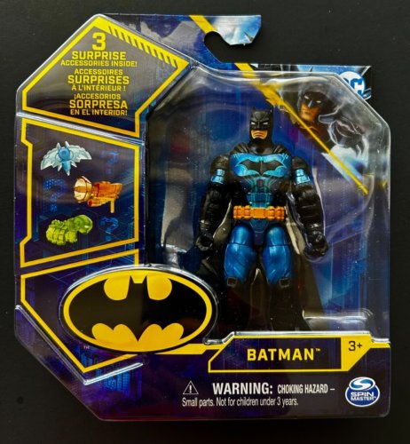 DC Metallic Blue Batman 4 Inch Action Figure