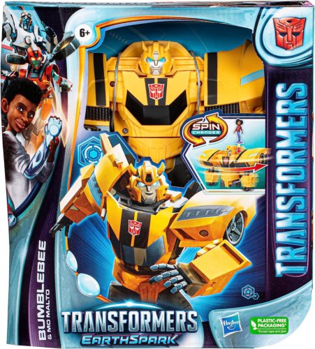 Transformers Toys EarthSpark Spin Changer Bumblebee