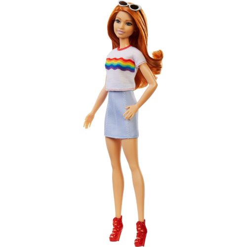 Барби с рыжими волосами Игра с модой