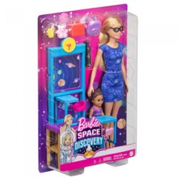 Barbie Учитель космонавтики с куклой Барби и ребенком в классе