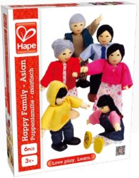Набор мини-кукол Hape Счастливая азиатская семья