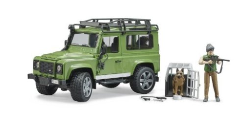Bruder Внедорожник Land Rover Defender с фигуркой и собакой 02587