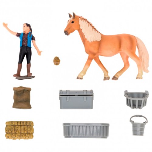 «Мир лошадей»: Конюшня игрушка, Авелинская лошадь, фермер, инвентарь