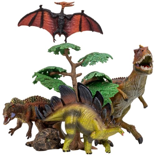 «Мир динозавров», Птеродактиль, тираннозавр, стегозавр, цератозавр