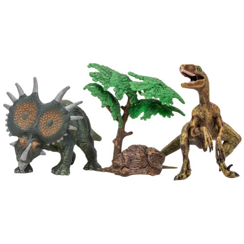 «Мир динозавров», Велоцераптор, стиракозавр