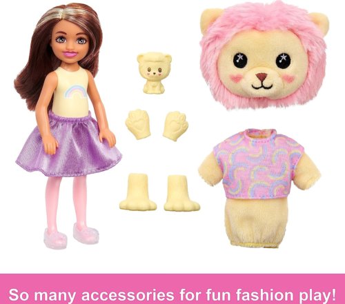 Barbie Cutie Reveal Chelsea Doll & Accessories, Lion