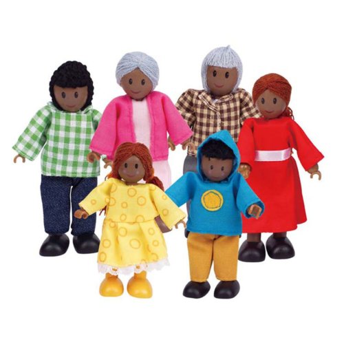 Набор мини-кукол Hape Счастливая афроамериканская семья