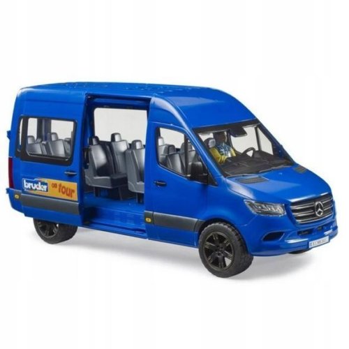 Игрушечный транспорт BRUDER Автобус Mercedes-Benz Sprinter Blue с фигуркой 02681